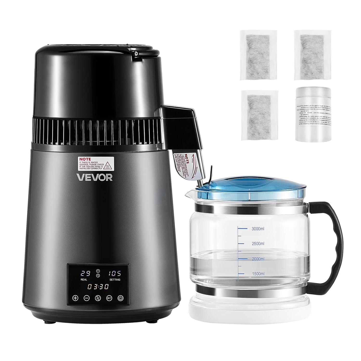 VEVOR 1750W Water Distiller, 0.4Gal